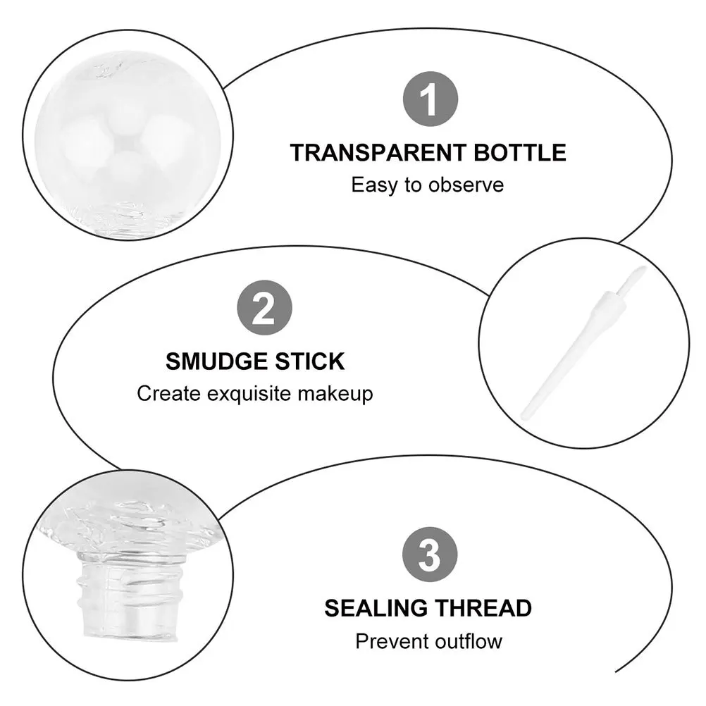 20pcs 8Ml Gloss Tubes Lollipop Shape Empty For Diy Makeup Portable Travel Small Lipstick Containers Gift Lip Oil Bottle Holder