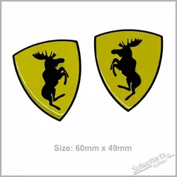 For DOMING APPEAR WEAPONS ELCH ELK PRANCING MOOSE STICKER EMBLEME e.g