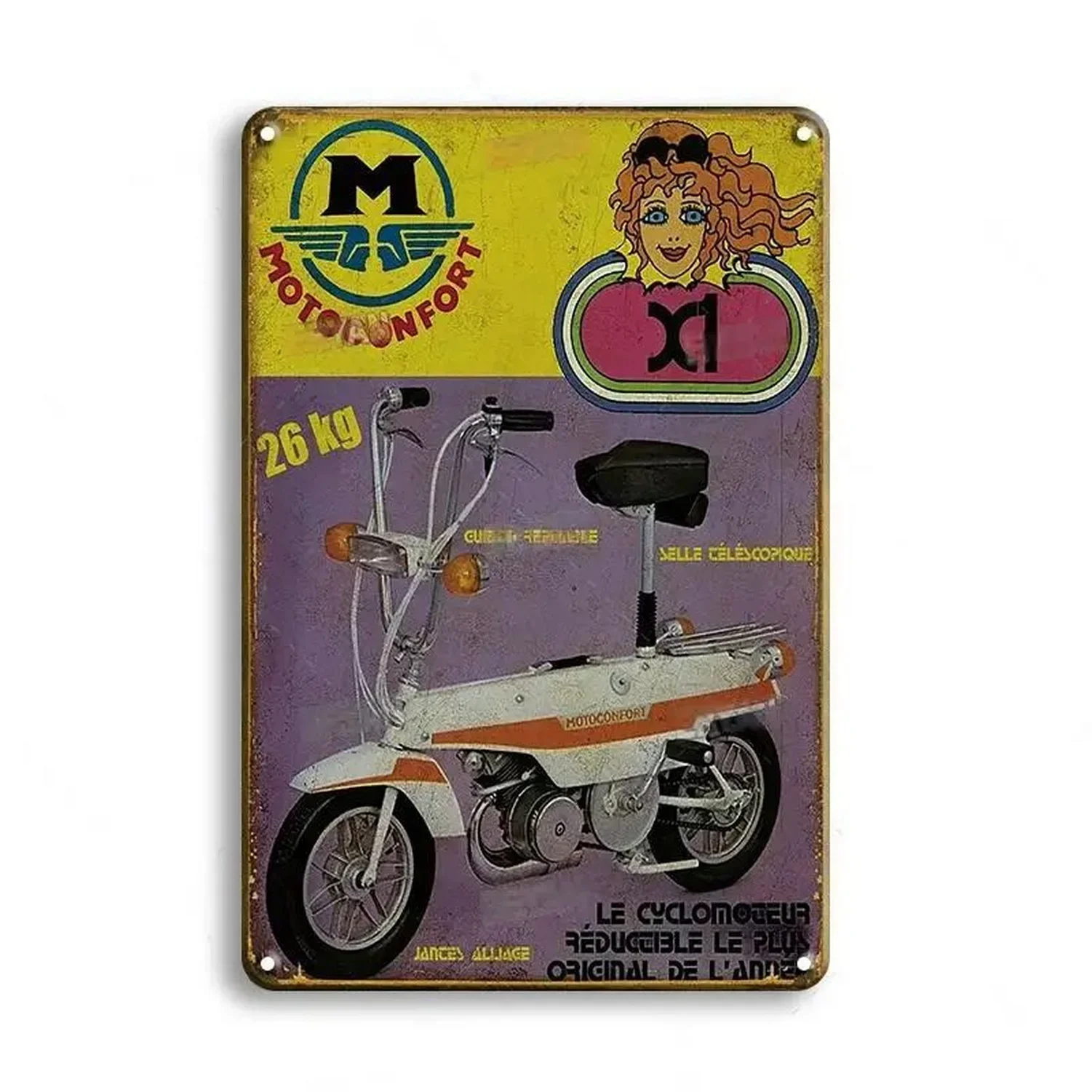 الكلاسيكية دراجة نارية معدن القصدير تسجيل الجدار الديكور اللوحة خمر ملصق فني الحديد اللوحة للرجل الكهف المنزل مقهى حديقة نادي بار