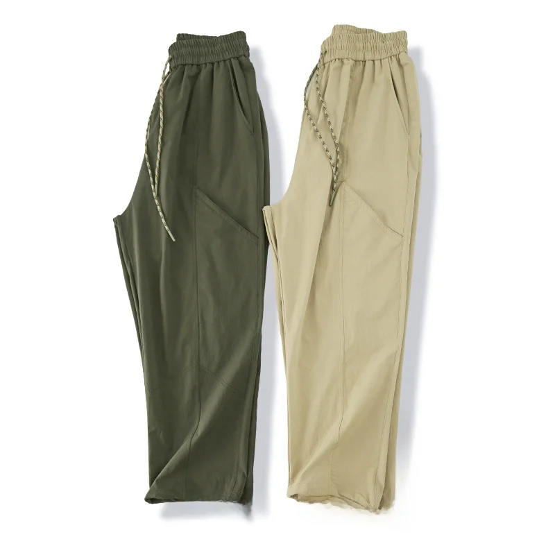 

Повседневные свободные широкие брюки, модная городская рабочая одежда, дышащая удобная весенняя сезонная одежда для пары