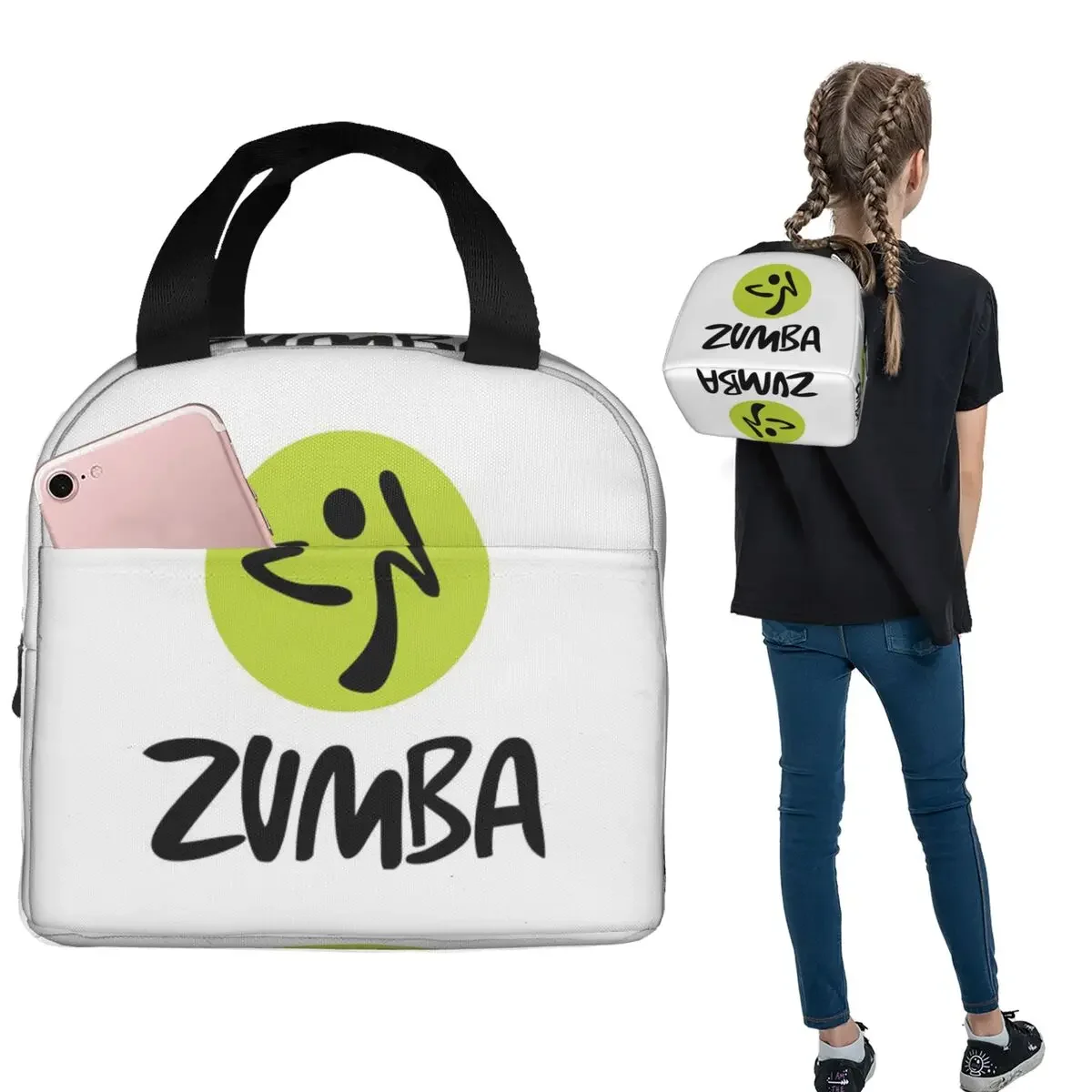 

Термосумка для обедов Fitness Z-Zumba-S Dance для женщин и детей, герметичная, для еды, термосумка-тоут