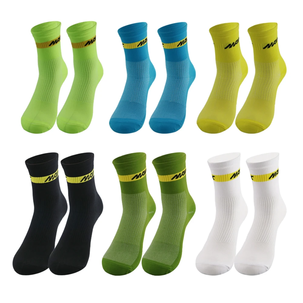 1 pair of medium cycling socks, outdoor sports cycling socks, the best-selling durable dual color sports socks