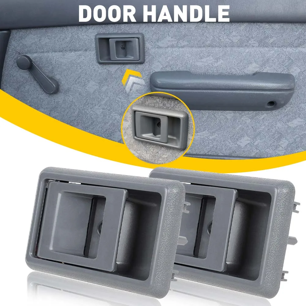 Manija de puerta Interior de coche gris izquierda derecha para Toyota Tacoma 1995 1996 1997 1998 1999 2000 4Runner 1989-1995 Tercel Pickup