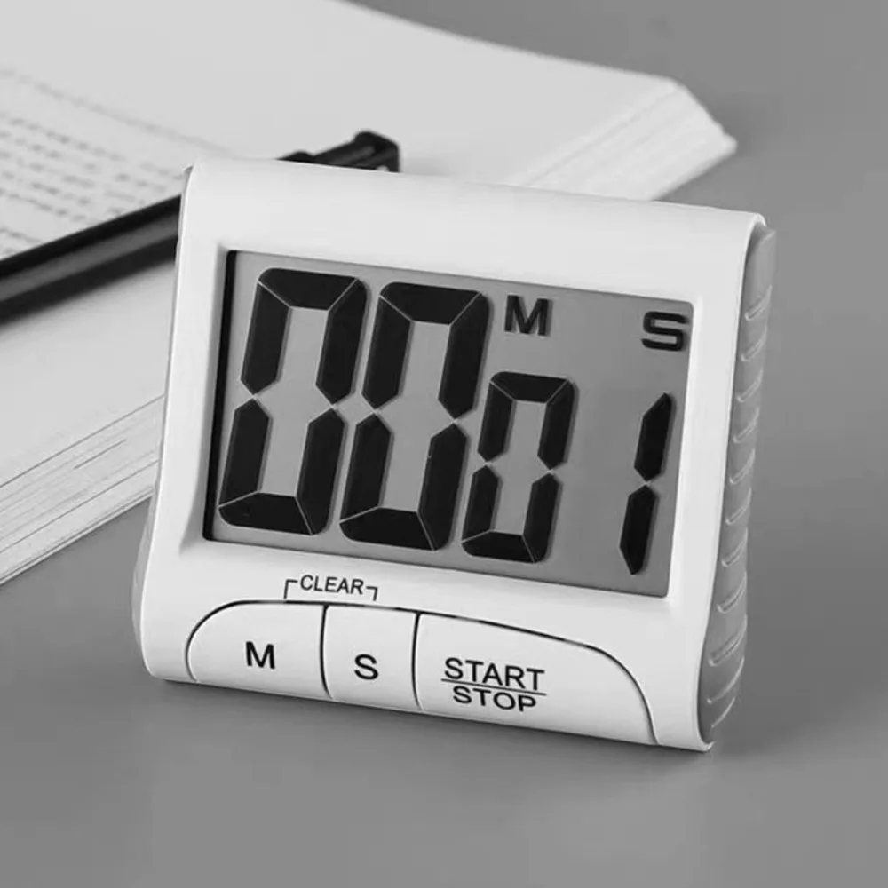 Useful Multifunctional LCD Digital Timer Without Battery Simple Style Kitchen Cooking Timer Big Screen Cooking Baking Timer