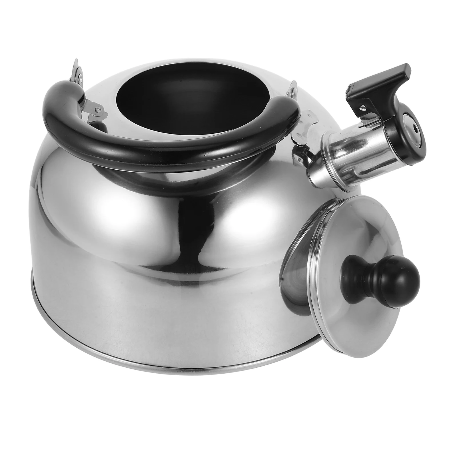 

3L Stainless Steel Whistling Kettle For Stovetop Induction Gas Electric Compatible Tea Kettle With Loud Alert Retro Water