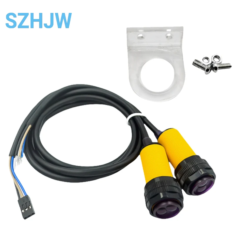 Smart Car Robot E18-D80NK Infrared Obstacle Avoidance Photoelectric Sensor Proximity Switch 3-80cm Detection Range Adjustable