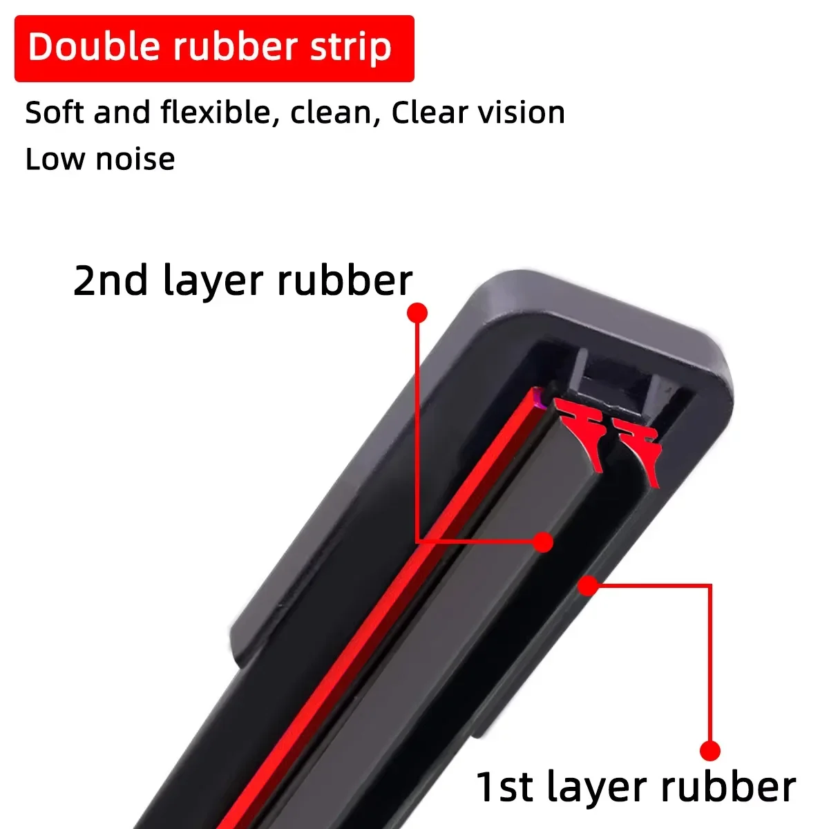 Double Rubber Strip Wiper Suitable For Tesla Model 3 2018-2022 Car Windshield Wiper Blades 2018 2019 2020 2021 2022