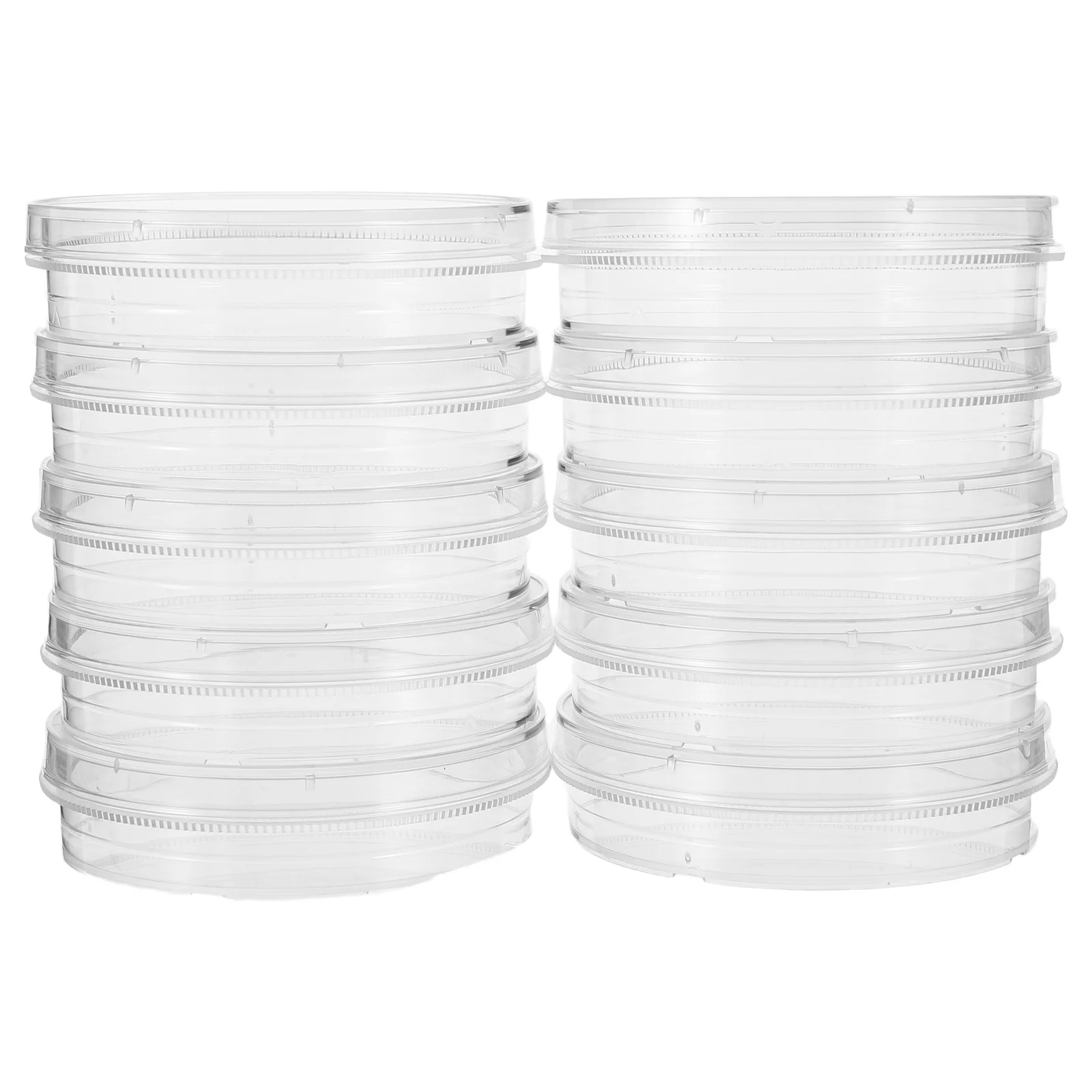 

10pcs Cell Culture Dish 60Mm Plastic Petri Dish Transparent For Lab Experiments Microbiology Tissue Studies Laboratory Use Clear
