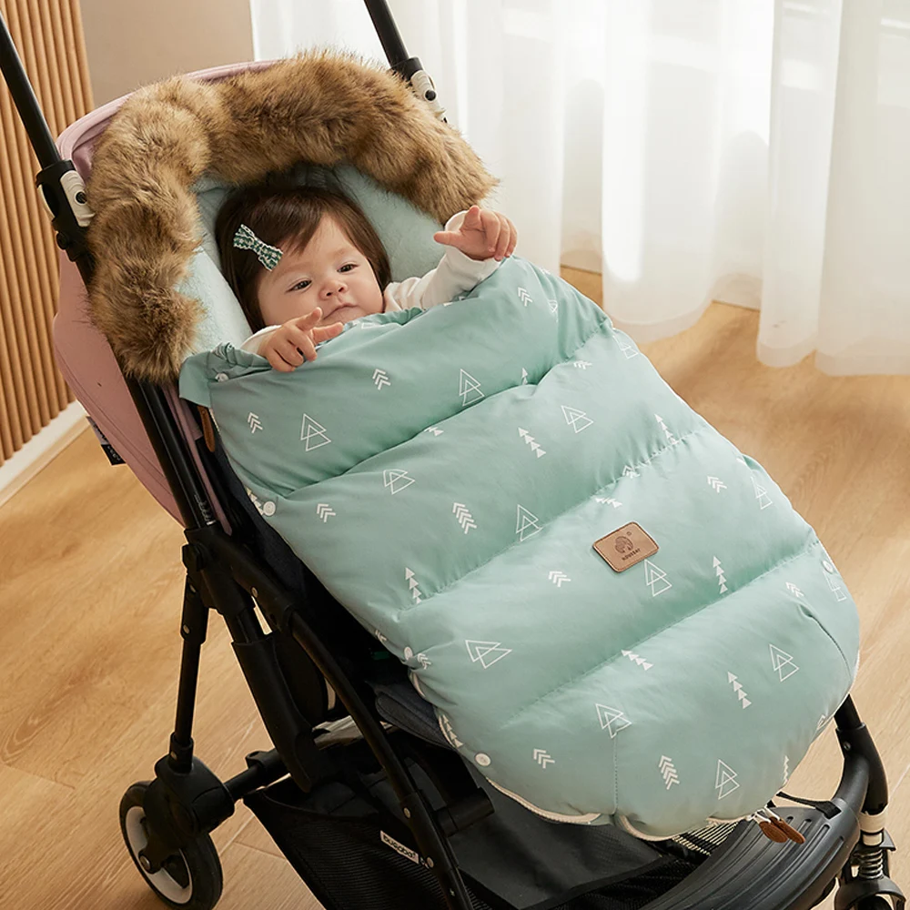 0-24 Monate Kinderwagen Sack Winter warm dicker Umschlag für Entladung Kinderwagen Fußsack Universal Kinderwagen Abdeckung Zubehör