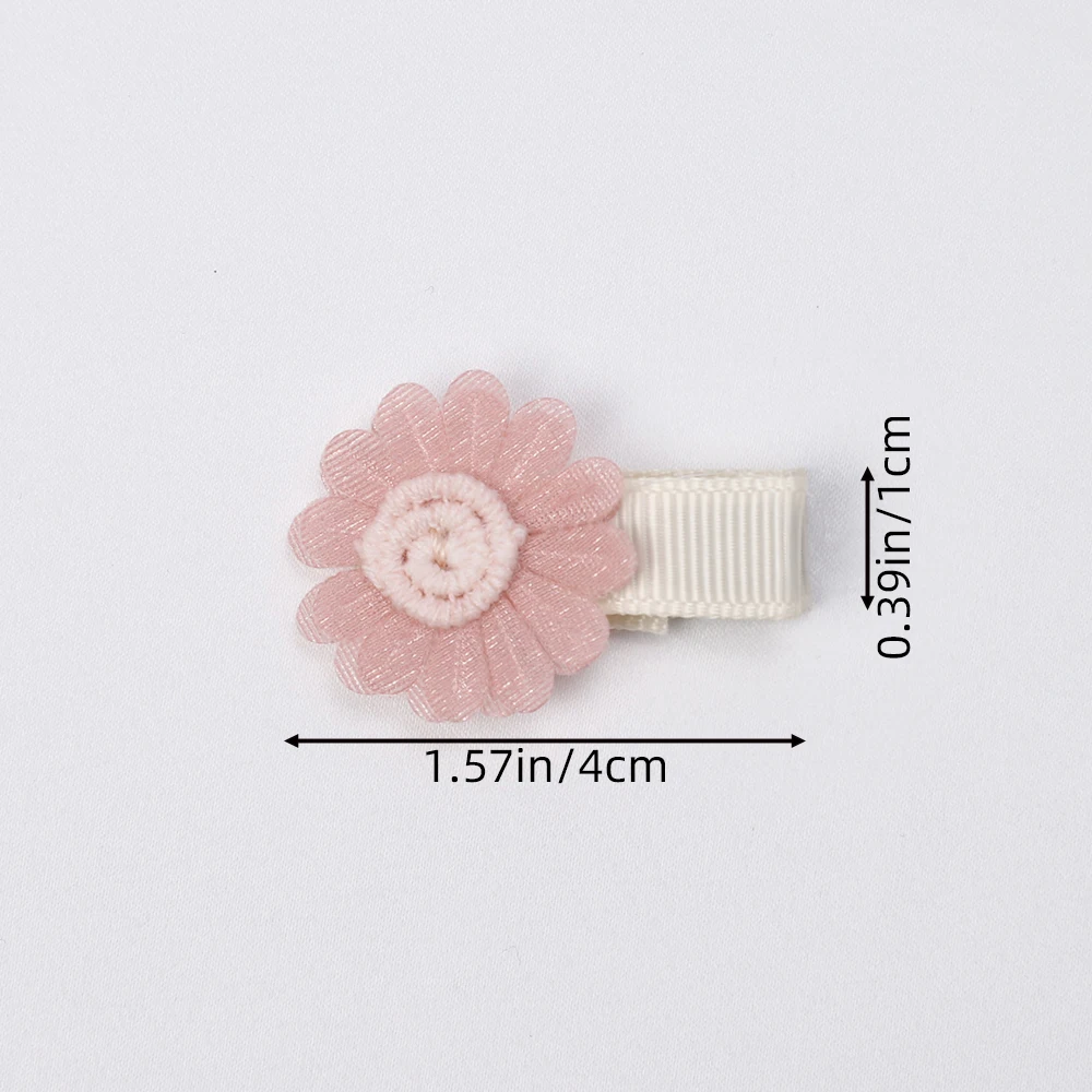 Cute Daisy Floral Flowers Hair Clips Alligator Clips for Newborn Baby Girl Chiffon Hairpins  Children\'s Accessories Baby Items