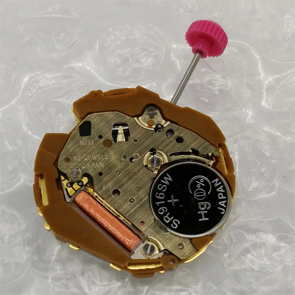 

1pc Replacement 9U13 Quartz Movement For MIYOTA Brand New 3-needle Watch Movement with Free Cell SR916SW