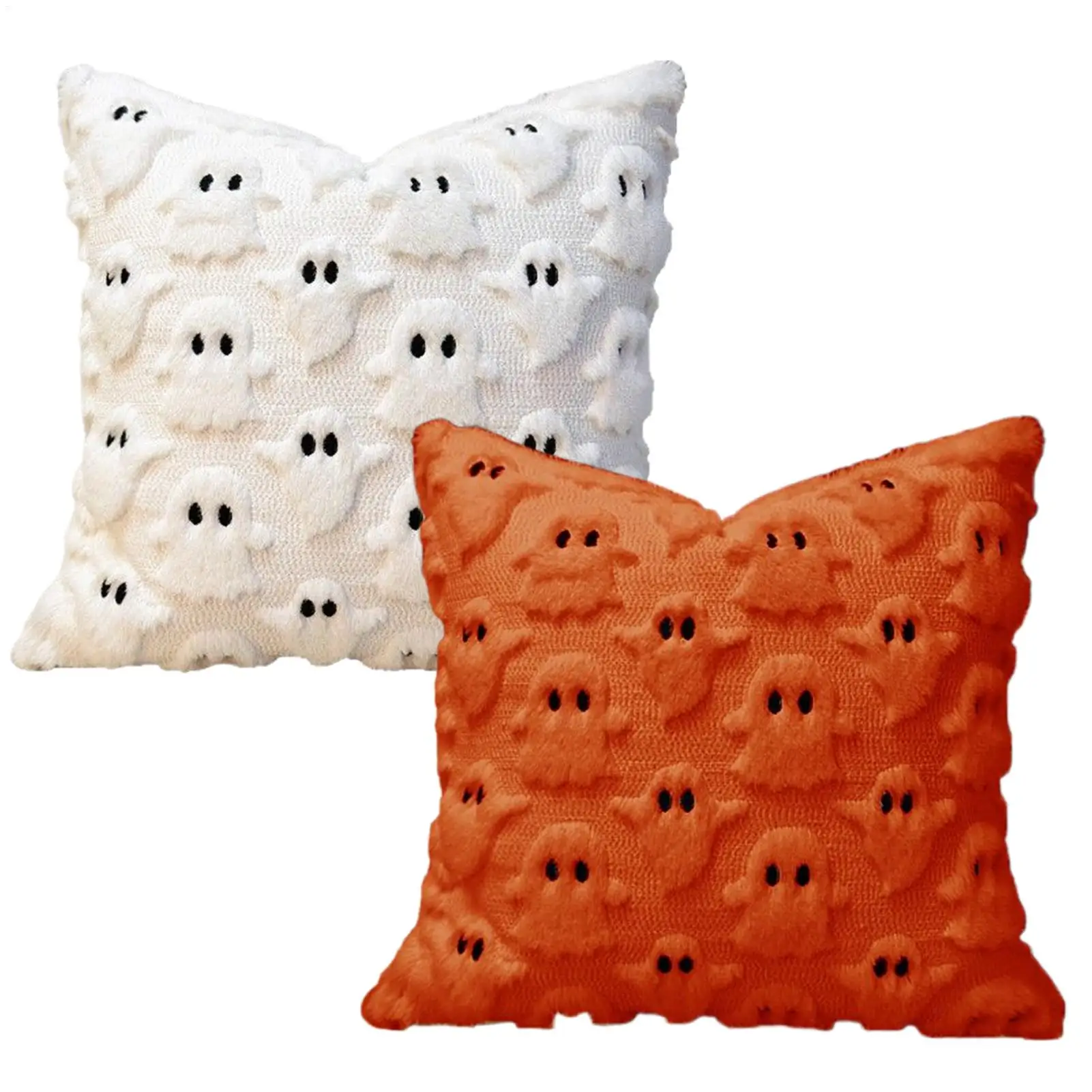 Couch-Kissenbezüge, 45,7 x 45,7 cm, Halloween-Geist-Kissenbezug, dekorativer Kissenbezug, weich, für Schlafzimmer, Wohnung, Wohnheim, Zimmer, Couch, Sofa