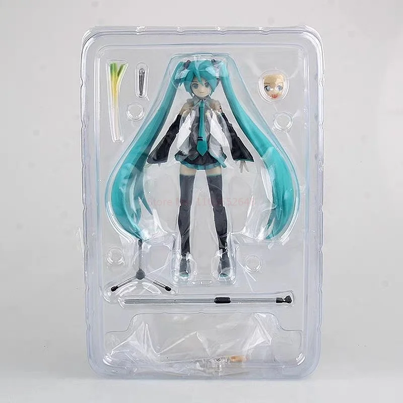 15cm Hatsune Miku Anime Figure Figma 014 Standing Posture Manga Statue Pvc Action Figure Collectible Model Doll Toys Gifts