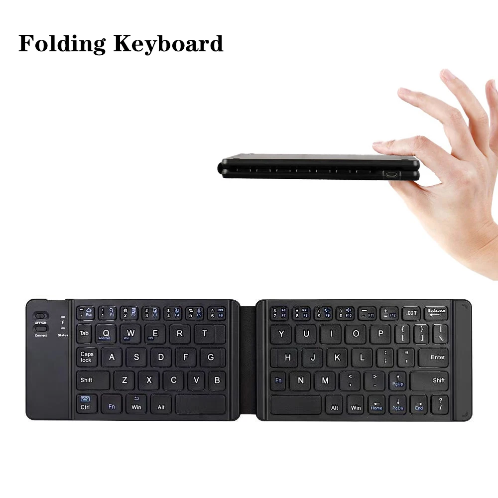 

Folding keyboard Mini Wireless Bluetooth Keyboard For Windows, Android, IOS，ipad Tablet Phone Portable Foldable Wireless Keypad