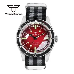 Tandorio Mechanical Automatic Watch for Men 40mm Double Domed Sapphire Crystal 20bar NH35A PT5000 Movt 120 Clicks Bezel Luminous
