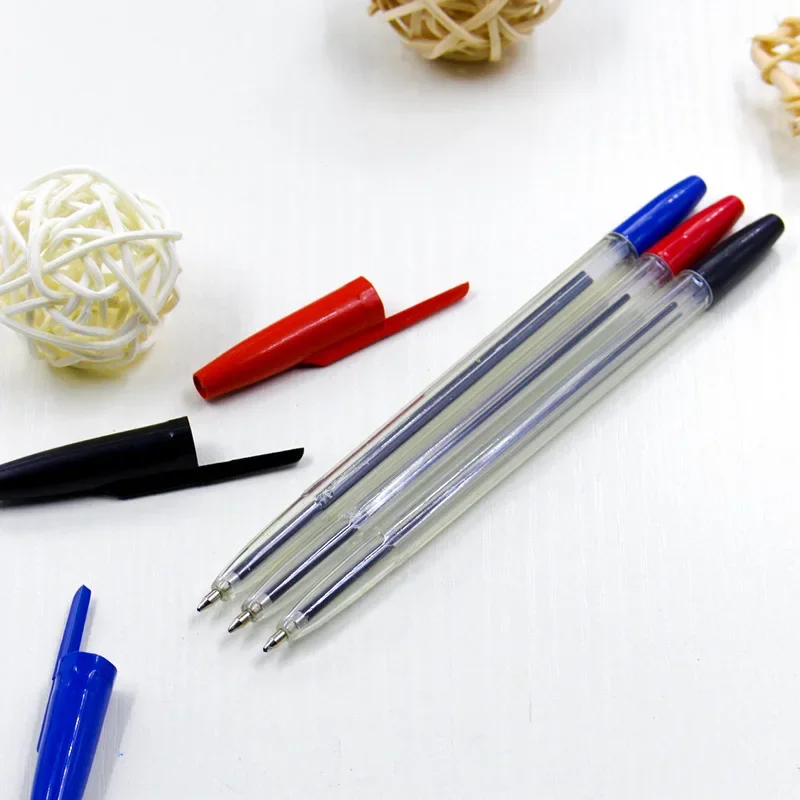 12/18 قطعة 1.0 مللي متر أقلام حبر جاف 3 اللون البلاستيك أقلام بسن بلية طالب هدية اللوازم المكتبية المدرسية طويلة الأمد الكتابة السلس #5
