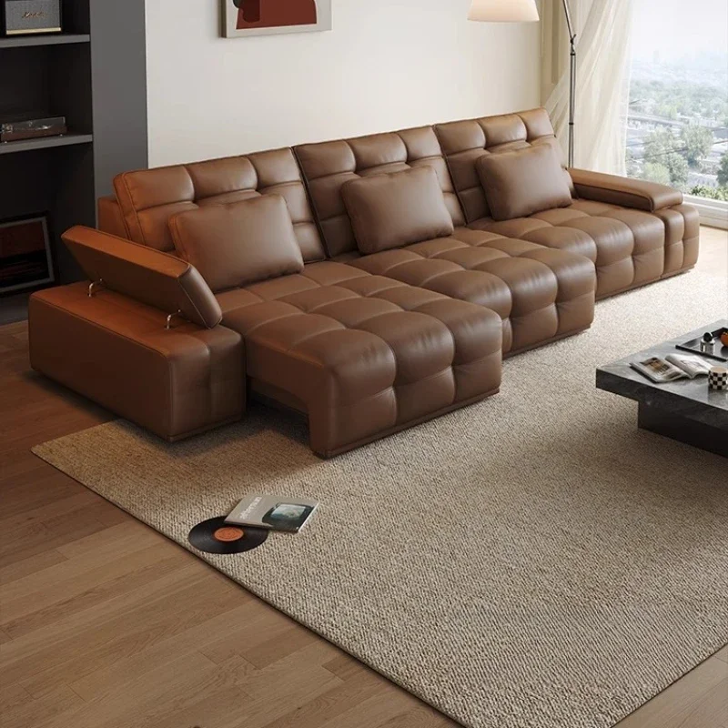 Relax Reading Living Room Sofa Leather Chair Set Recliner Lounge Living Room Sofa Modern Puffs Woonkamer Banken Furnitures
