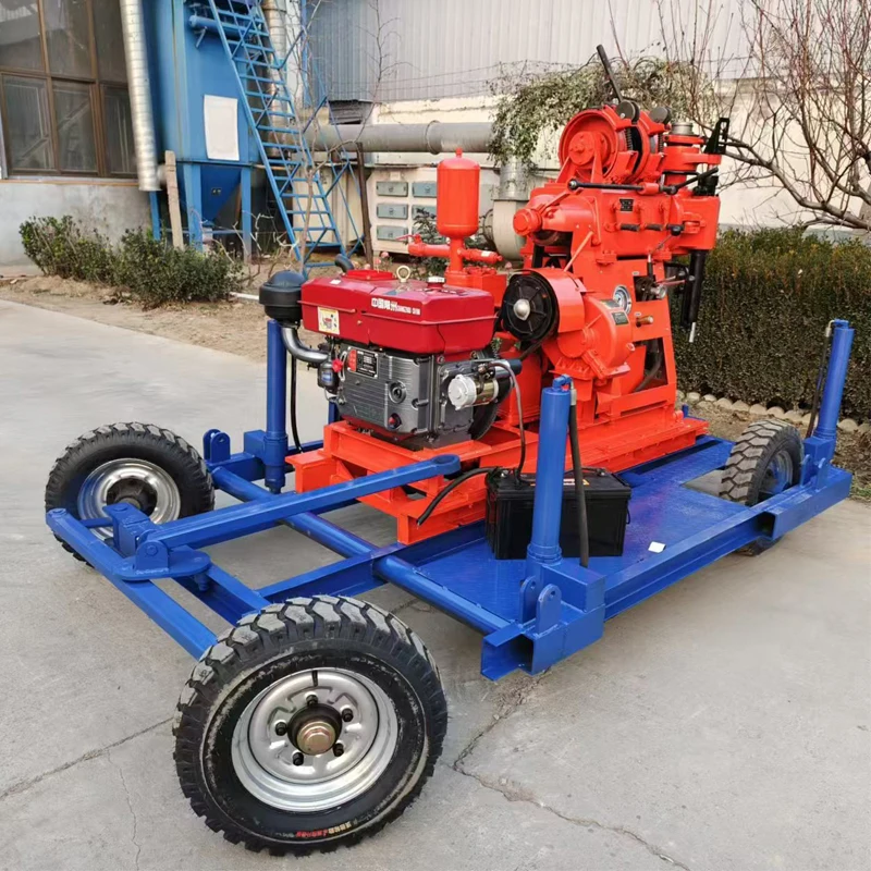 100m 200m 300m Hydraulic Core Water Well Drilling Rig Mobile Water Well Drilling Machine
