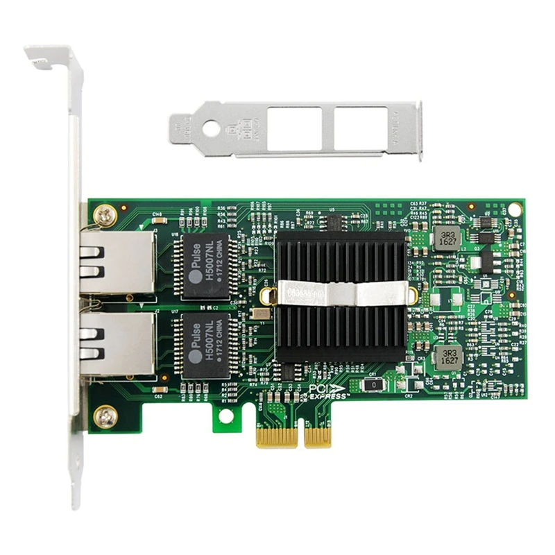 PCI-E Gigabit Dual-Port Network Card Soft Router Server ROS Desktop Computer Built-In RJ45 Network Card