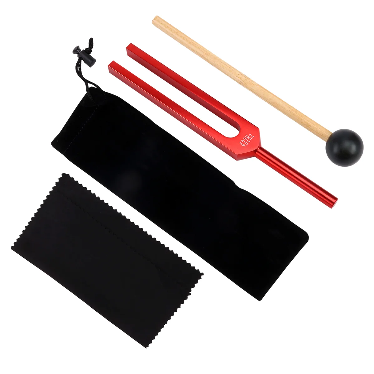 치유 소리 치유 치료 및 요가를 위한 ABGN 432Hz 소리굽쇠 423hz 알루미늄 합금 소리굽쇠 빨간색