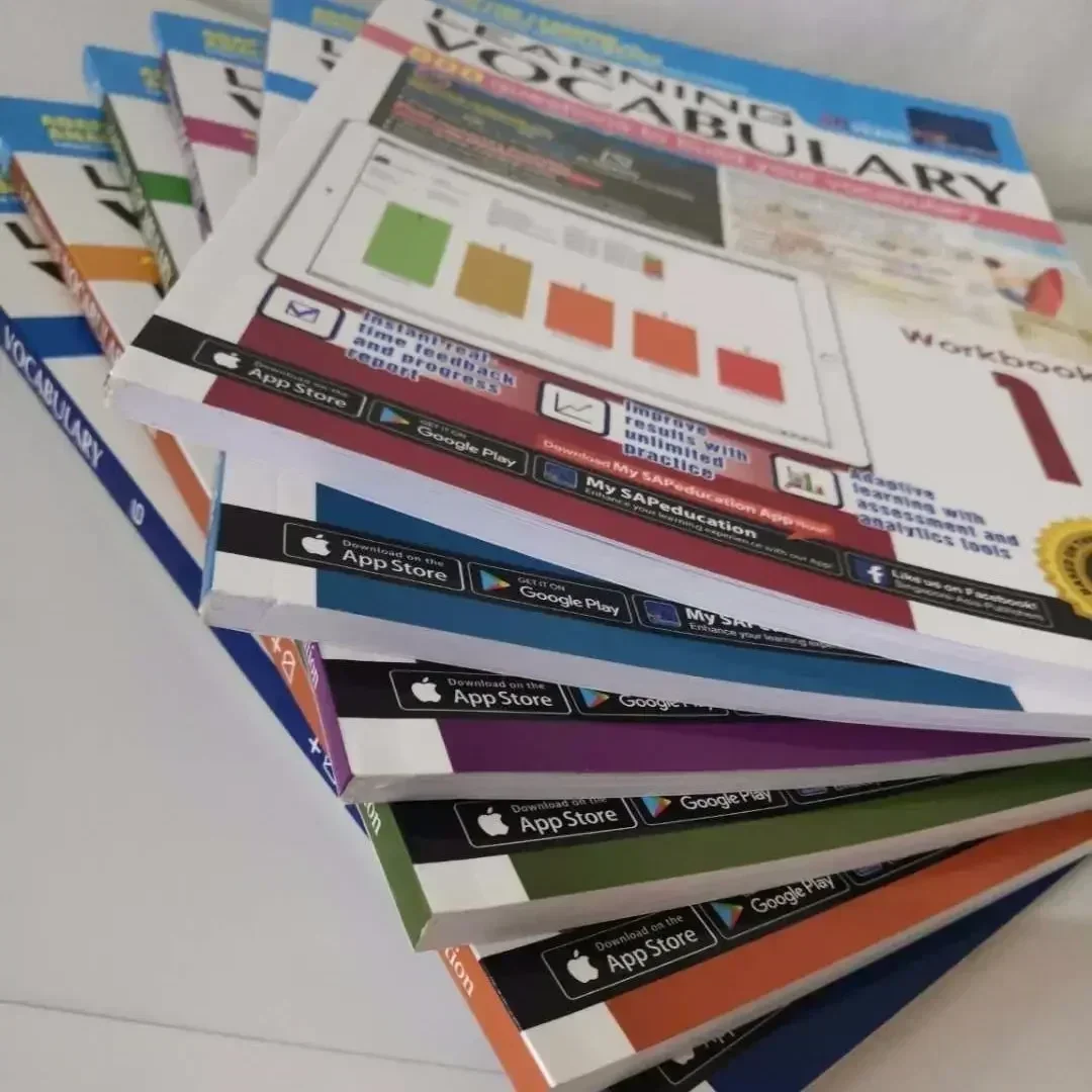 

6 книг/набор сингапурского словарного запаса SAP, обучающий словарный запас, английские книги для 1-6 классов для детей 8–12 лет, домашние задания, EducationalBo