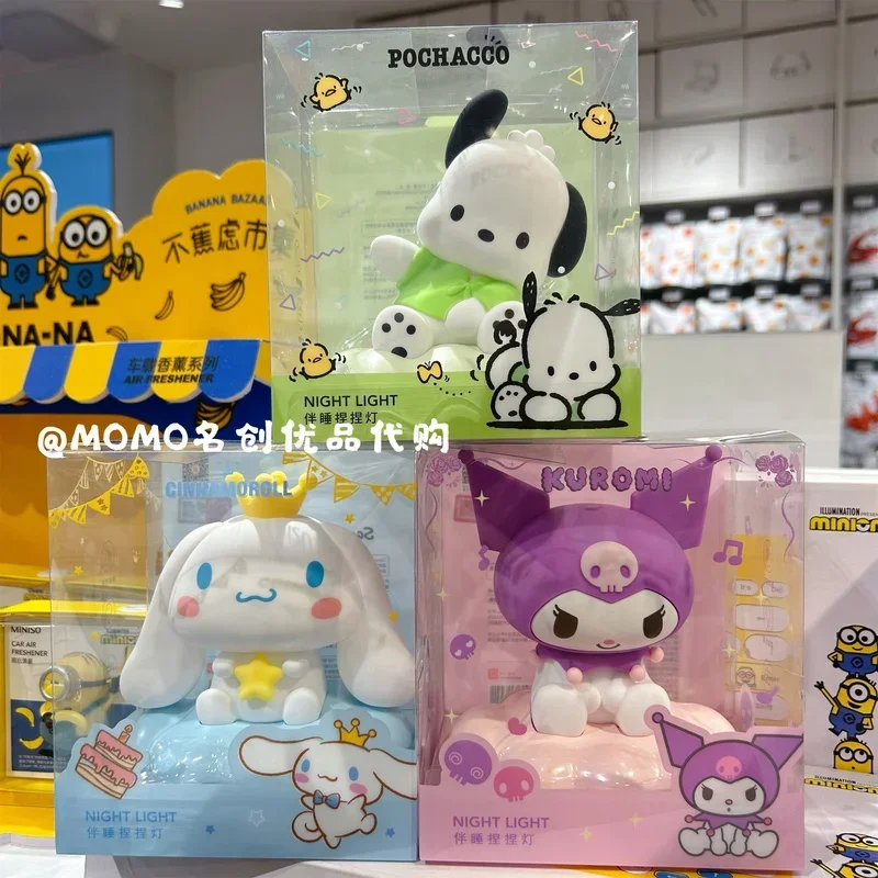 

Sanrio Pochacco Kuromi'S Cute Cinnamon Cirrus Cloud Kneadings And Illuminates Nightlight Tabletop Decorations With Anime Gifts