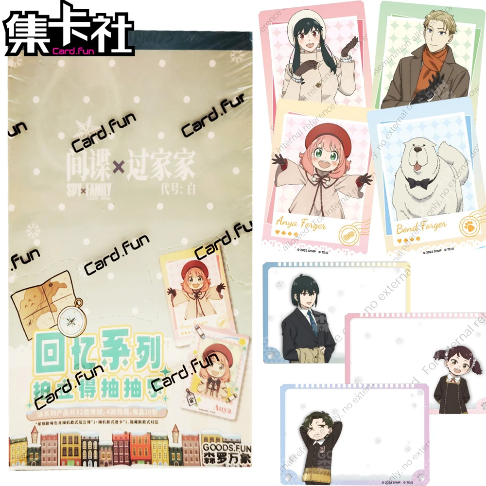 

Подлинная карта.FUN SPY×FAMILY, коллекционные карты, театральная версия, Anya Yor Loid Forger, аниме, серия воспоминаний, карты Polaroid, подарок для детей