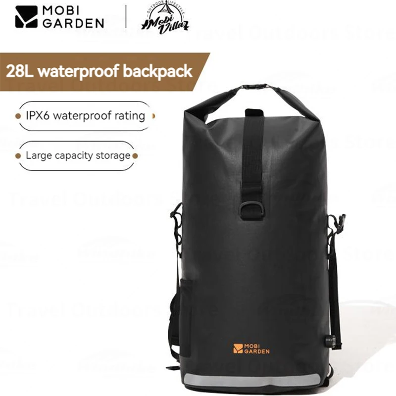 

Mobi Garden 28L Camping Hiking Climbing Waterproof Backpack 600D Polyester Oxford TPU Coating EVA Breathable Trekking Rucksack