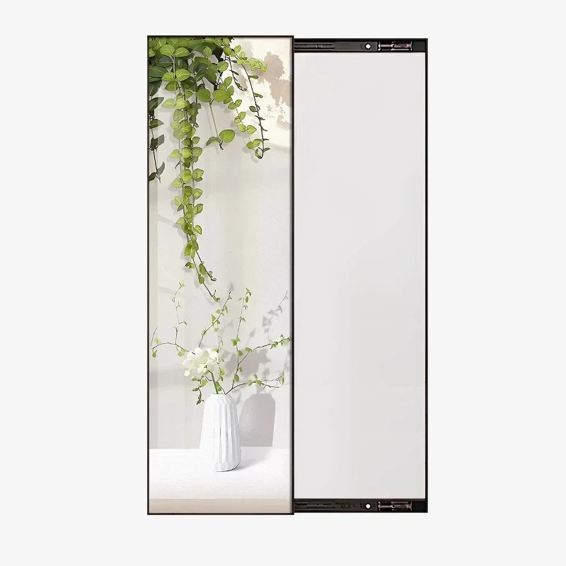 

Small fresh push-pull hidden full-body mirror decorative painting mirror high-end wall-mounted fitting mirror household