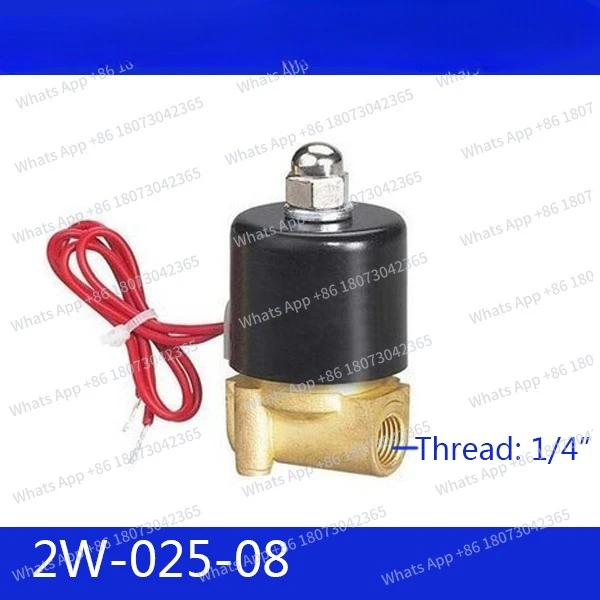

Пневматический электромагнитный клапан 2W025-08, 1/4 дюйма, 2-позиционный, 2-ходовой, 12В, для управления воздухом и водой, DC12V, DC24V, 220V