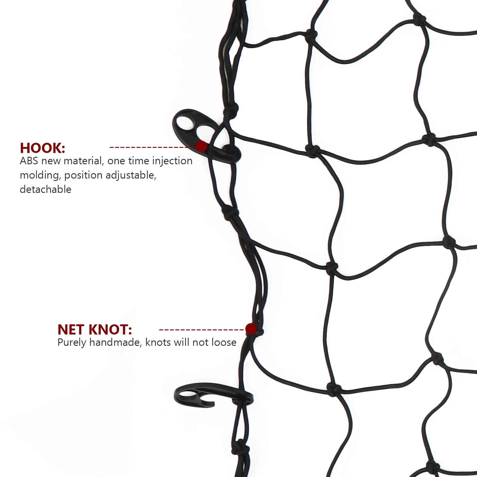 

Heavy Duty Rubber Car Roof Rack Cargo Net Luggage Storage Mesh Suv Pickup Easy Install Knotted Grid Protection Travel Camping