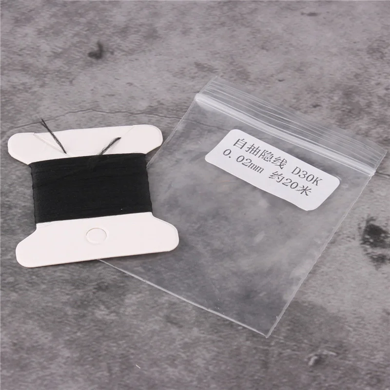 5 pz Nero Auto-Pompaggio Micro-Elasticità Filo Invisibile Trucchi Magici 5 M di Lunghezza 0.02mm di Diametro Galleggiante Magia Prop Accessori