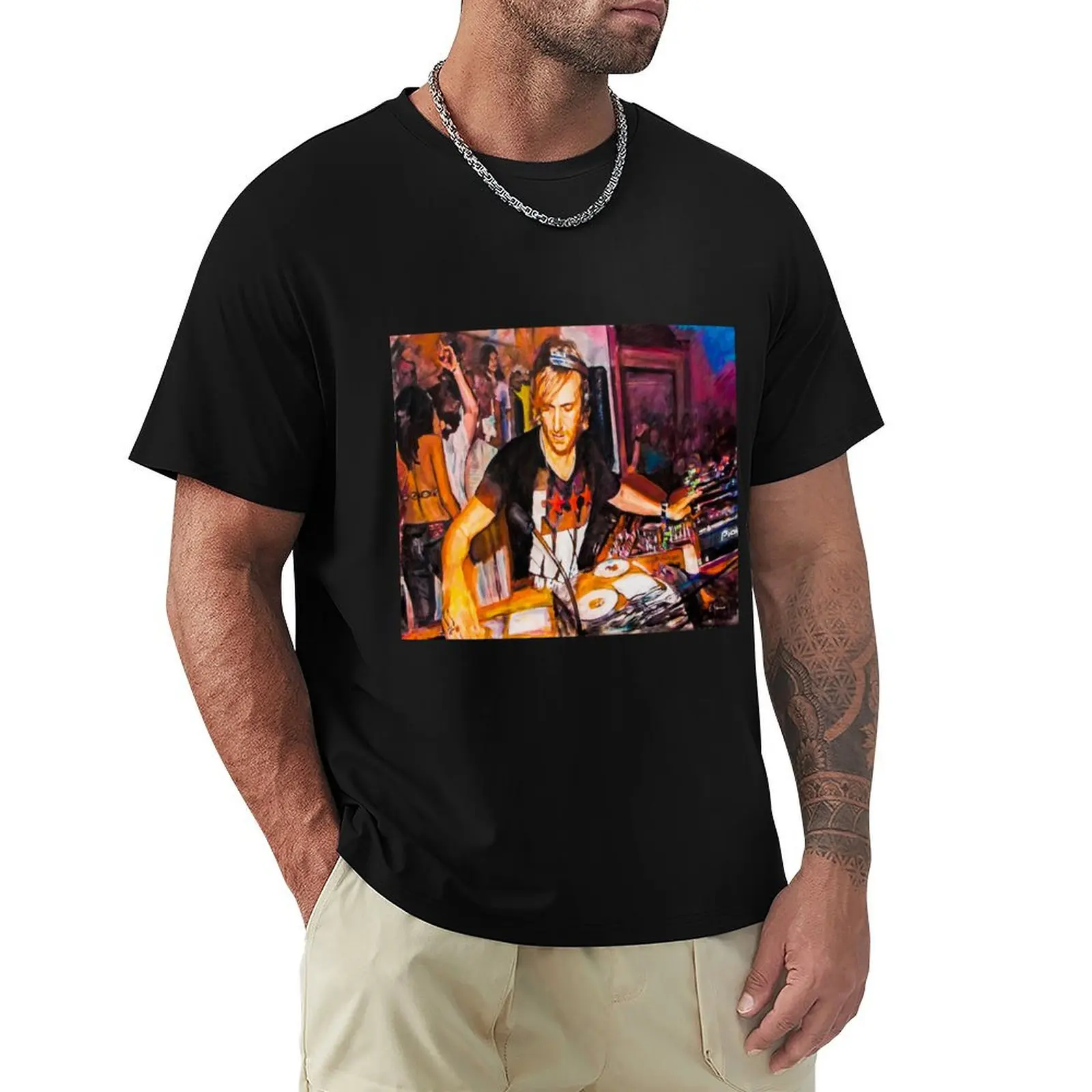 DJ David Guetta at Pacha, Ibiza T-Shirt graphic t shirts shirts graphic tee graphic shirts men