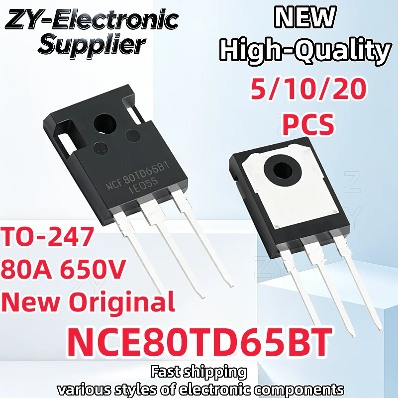 Original 【5/10/20PCS】 NCE80TD65BT NCE80TD65 TO-247 80A 650V IGBT High-Power Transistor Best Quality In Stock