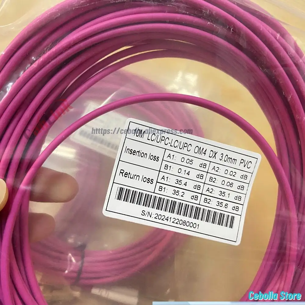 OM4 10 جيجابت المتعدد LC/UPC-LC/UPC البصرية التصحيح الحبل 10/20 متر 50/125 2.0/3.0 مللي متر 2 الأساسية دوبلكس الألياف البلوز ضفيرة