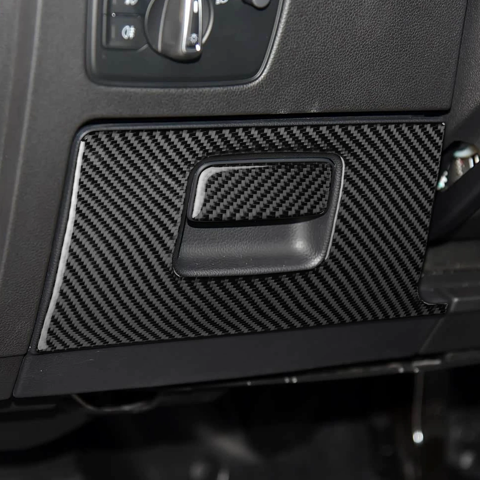 For Volkswagen Magotan CC 2017-2024 Carbon Fiber Driver's side storage Panel Cover Car Accessories Interior Decorative Stickers