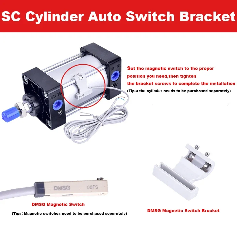 AirTAC Type SC Cylinder Magnetic Switch Holder F-SC32SH F-SC63SH F-SC80SH