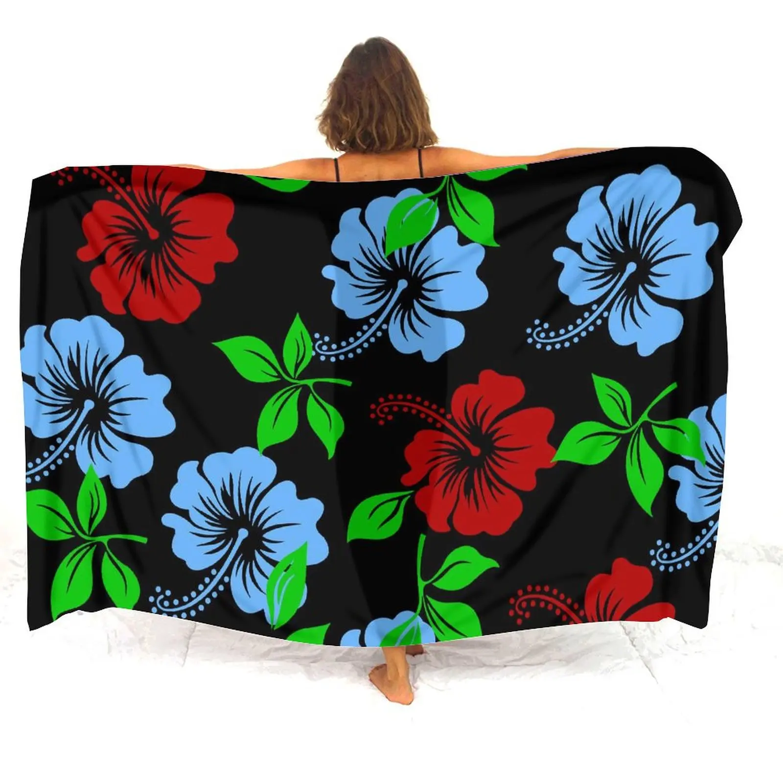 Polynesian Tribe Totem Tattoo Print Apron Women'S Beach Wear Elegant Cover Up Holiday Party Clothing