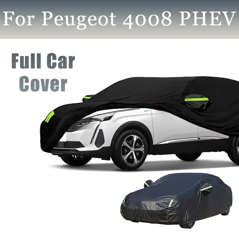

Автомобильный чехол на заказ, подходит для Peugeot 4008 PHEV, водонепроницаемый, всепогодный, для автомобилей, полный внешний чехол, защита от солнца, дождя и снега