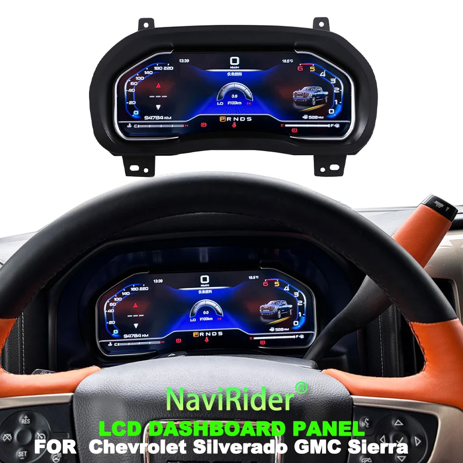 

For Chevrolet Silverado GMC Sierra 2013-2019 Digital Dashboard Virtual Cockpit Tachometer Odometer LCD Instrument Cluster Panel