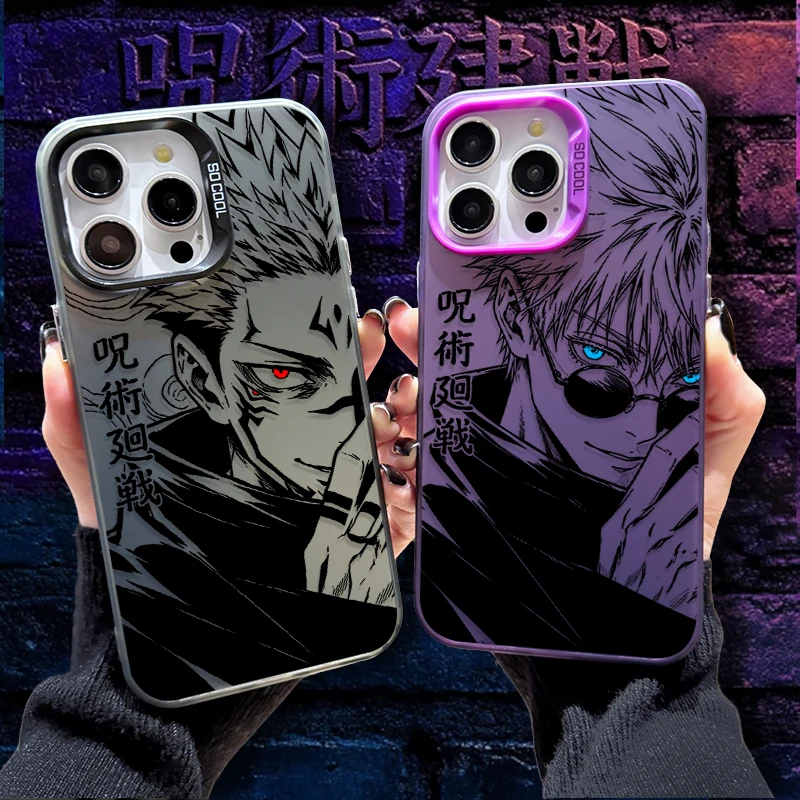 Image of Handyhülle für JUJUTSU KAISEN SATORU GOJO SUKUNA iPhone 12 17 Air Pro Max 16 15 11 14 13 Pro Max XS X XR Plus 8 7 SE 2020 Cover
