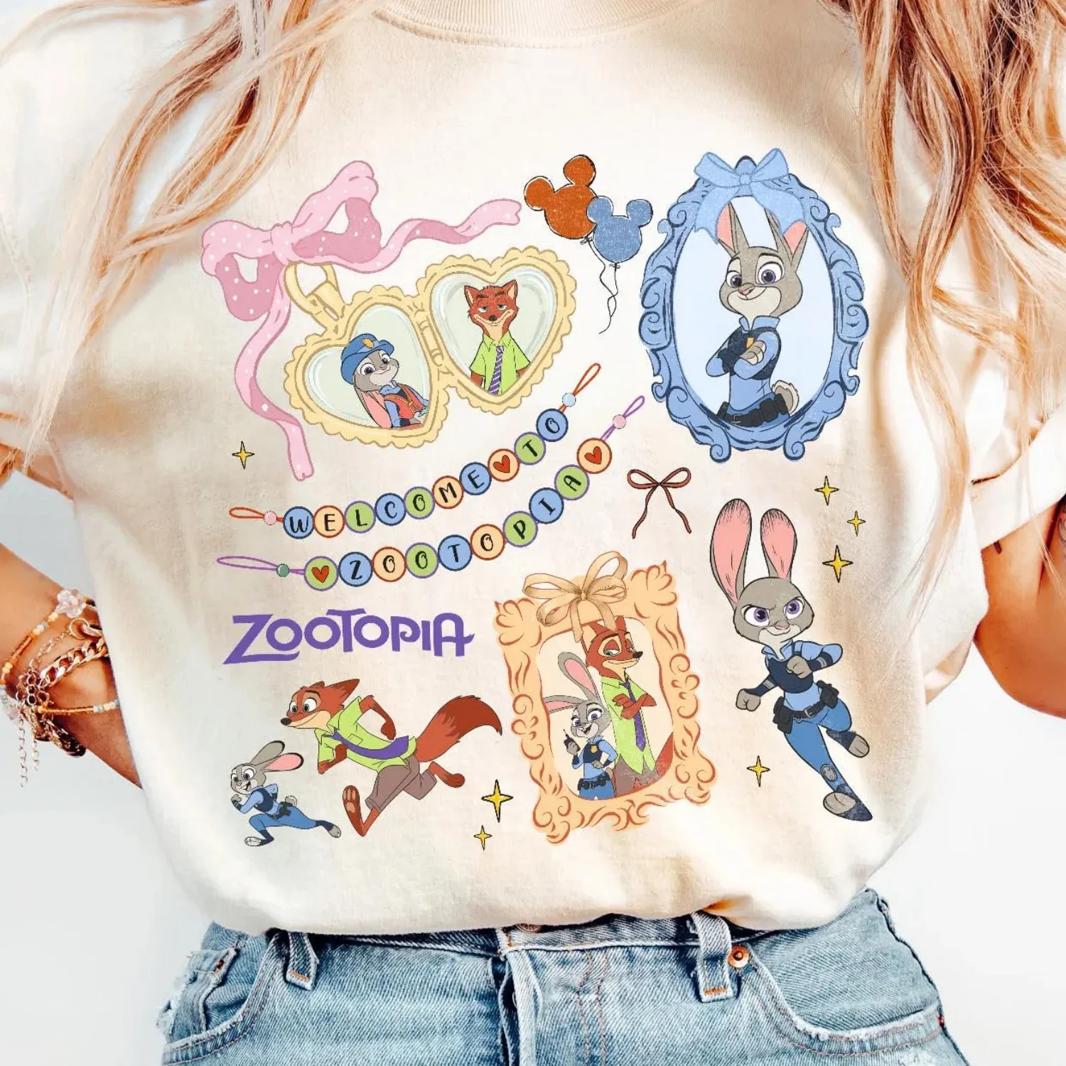 تي شيرت كوكيت زوتوبيا 2025، تي شيرت جودي هوبس ونيك وايلد، مناسب للبالغين والأطفال #1
