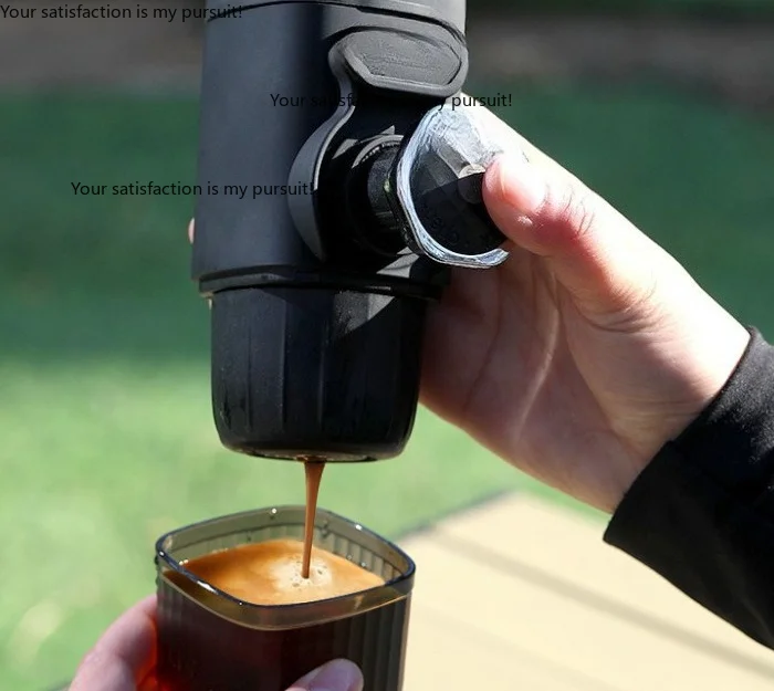 fit for home and travel Portable manual espresso maker for powder & capsules