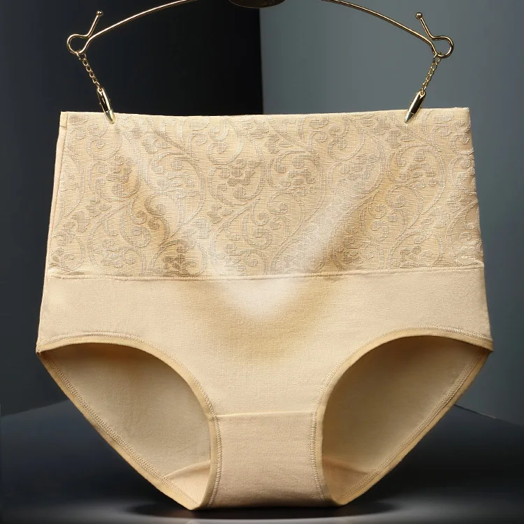 5 Teile/los Plus Größe Unterwäsche Frauen Höschen Hohe Taille Baumwolle Slip Mädchen Komfortable Shaper Bauch Unterhose Sexy Wäsche – Detail 9