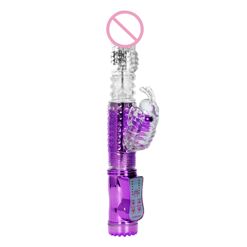 Telescopic Dildo Rabbit Vibrator Sex Toys For Women G Spot Vagina Massager Clitoris Stimulator Female Masturbator Adult Supplies