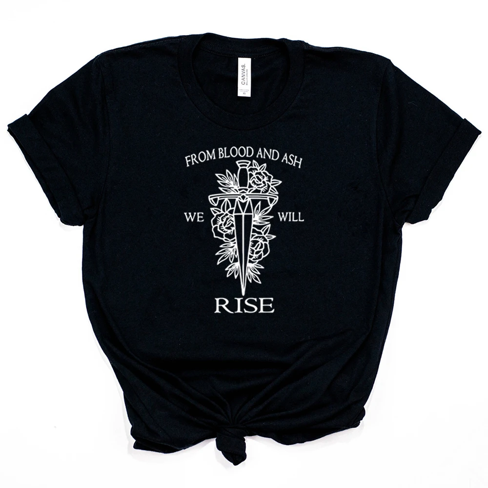 From Blood and Ash We Will Rise T-shirt FBAA Red Pearl Shirt FBAA JLA Bookish Merch Iss Willa Colyns Book Tee Book Lover Gift