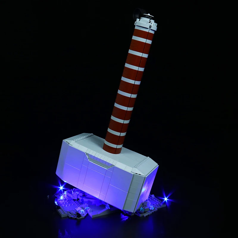 Kit luce LED fai da te per martello di LEGO 76209 Thor (solo luce a LED, senza modello di blocchi)