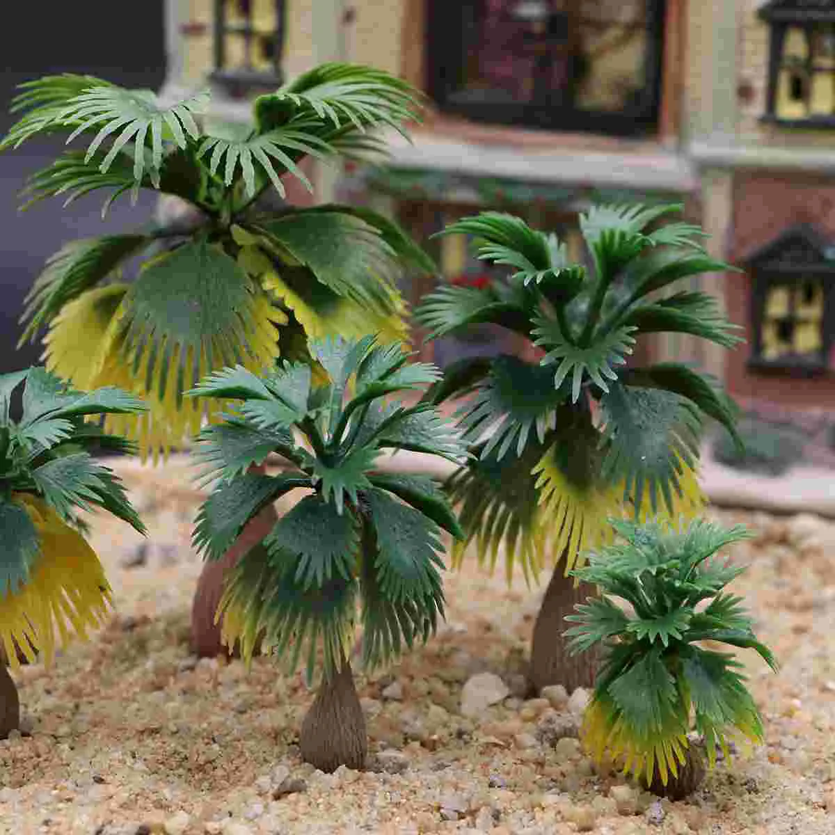 15 Pcs Accessories Tropical Palm Model Tree Poster Removable Multifunction Hook Scenery