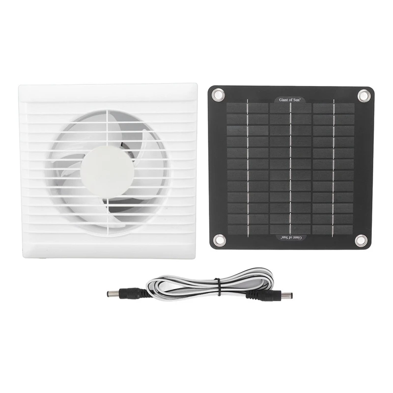 

Solar Fan For Greenhouse - 50W Solar Panel + 10 Inch Solar Exhaust Fan For Shed, Dog House