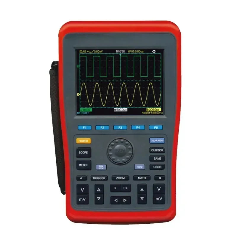 Mini Handheld Storage Oscilloscope 200MHz 2 Channel Voltage Current Digital multimeter with oscilloscope Hot sales